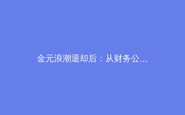 金元浪潮退却后：从财务公平法案看现代足球俱乐部的生存哲学与竞技博弈 - 4